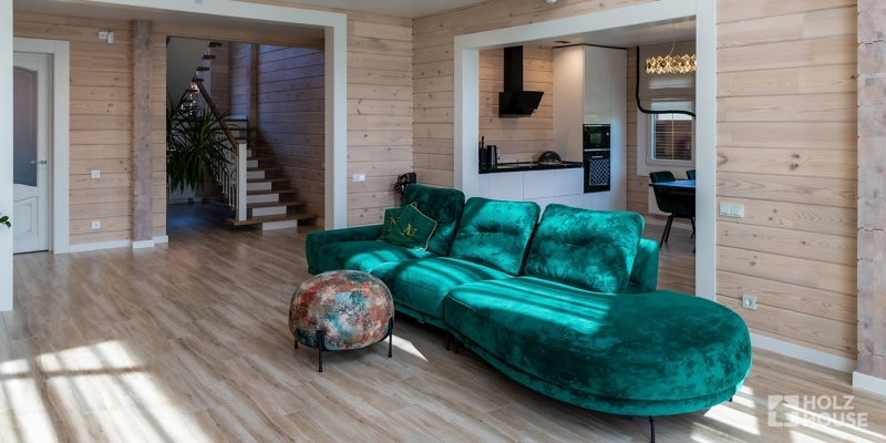 Дом из клееного бруса по проекту \"Корвет v3\" Фото 21